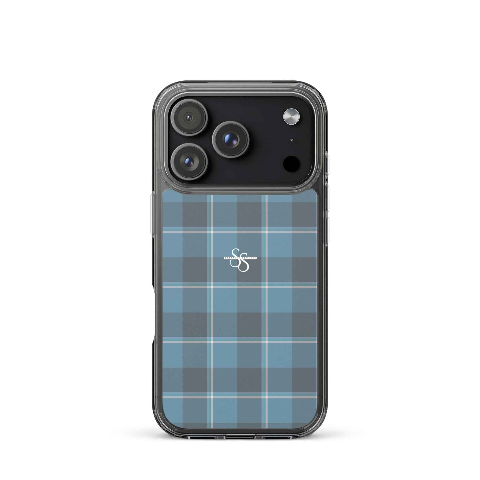 Clear Case for iPhone Hoki and Shuttle Gray Plaid iPhone 17 Pro - Scottish Squares