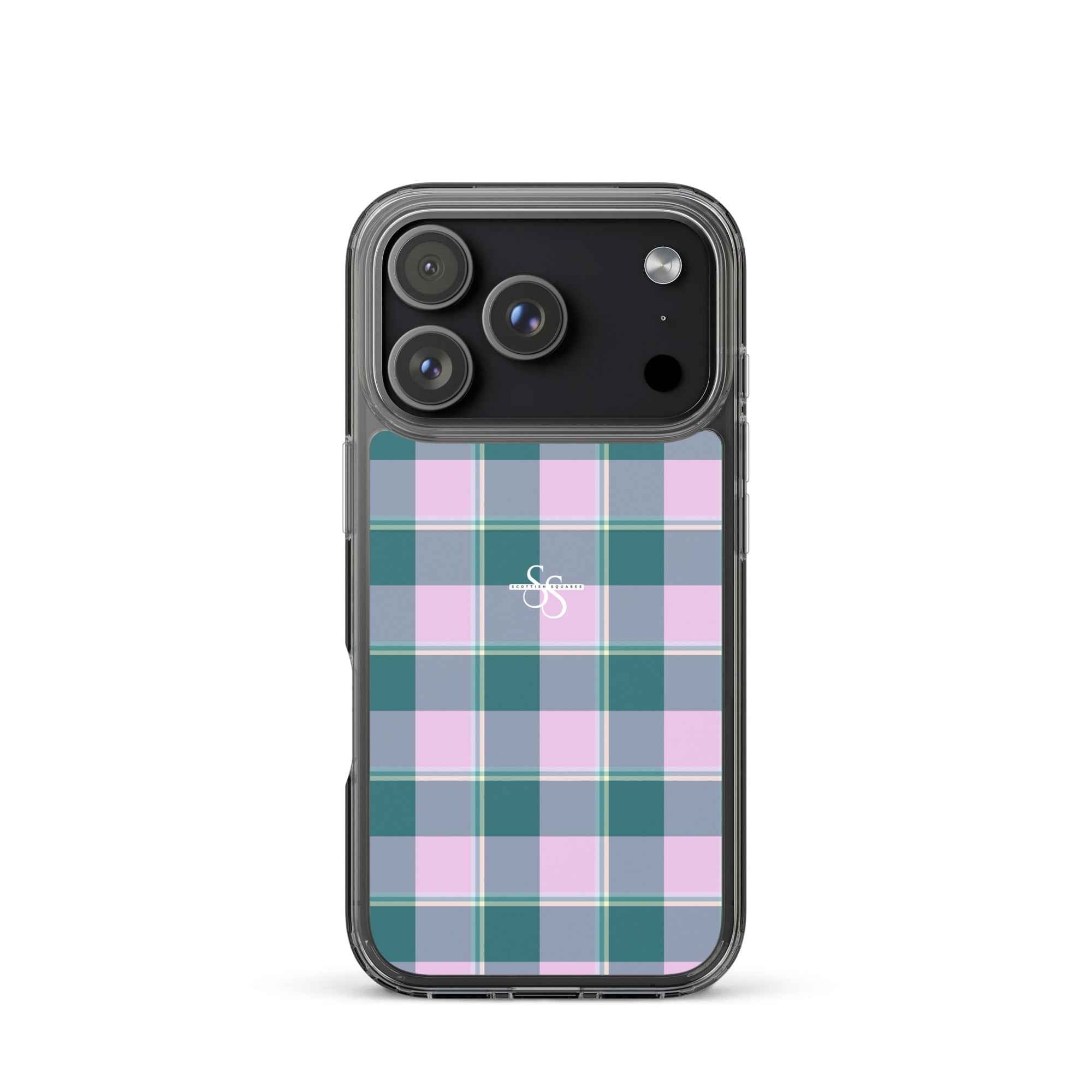 Clear Case for iPhone Ming and Melanie Plaid iPhone 17 Pro - Scottish Squares