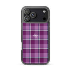 Clear Case for iPhone Purple and Trendy Pink Plaid iPhone 17 Pro Max - Scottish Squares