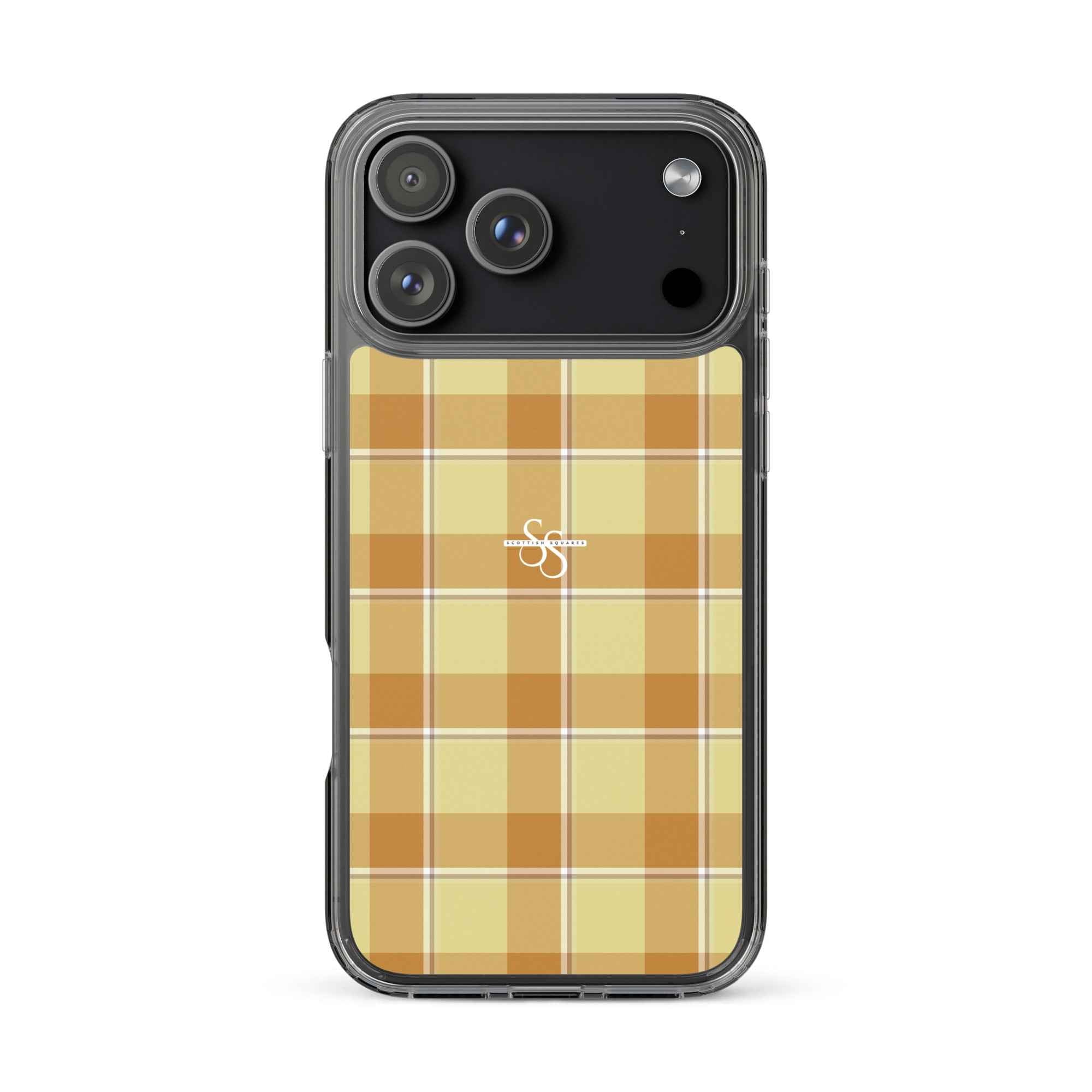 Clear Case for iPhone Zombie and Copper Plaid iPhone 17 Pro Max - Scottish Squares