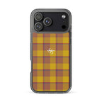 Clear Case for iPhone Potters Clay and Pizza Plaid iPhone 17 Pro Max - Scottish Squares