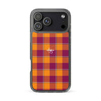 Clear Case for iPhone Tahiti Gold and Rose Bud Cherry Plaid iPhone 17 Pro Max - Scottish Squares