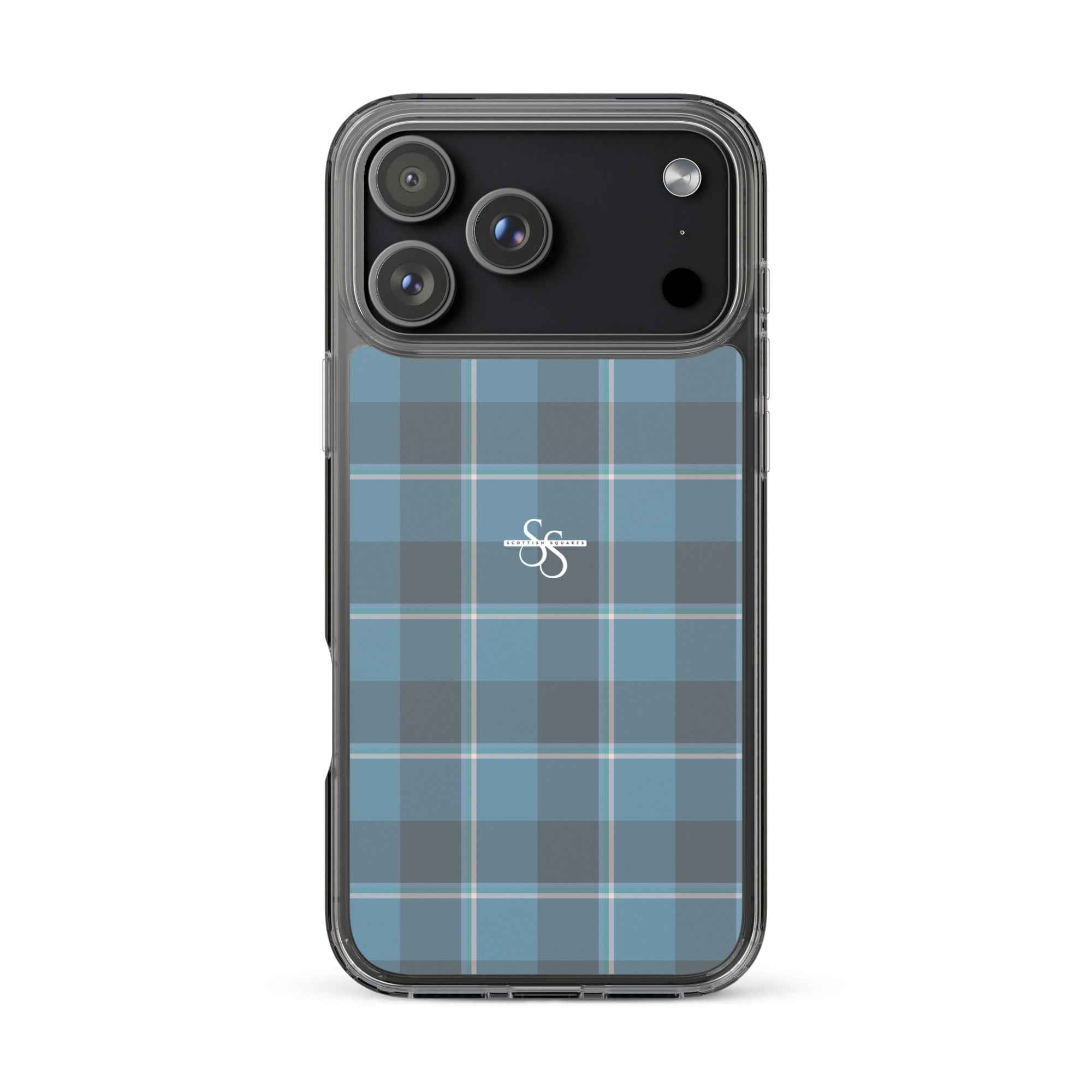 Clear Case for iPhone Hoki and Shuttle Gray Plaid iPhone 17 Pro Max - Scottish Squares