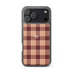 Clear Case for iPhone Whiskey and Livid Brown Plaid iPhone 17 Pro Max - Scottish Squares