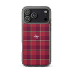 Clear Case for iPhone Old Brick and Cab Sav Plaid iPhone 17 Pro Max - Scottish Squares
