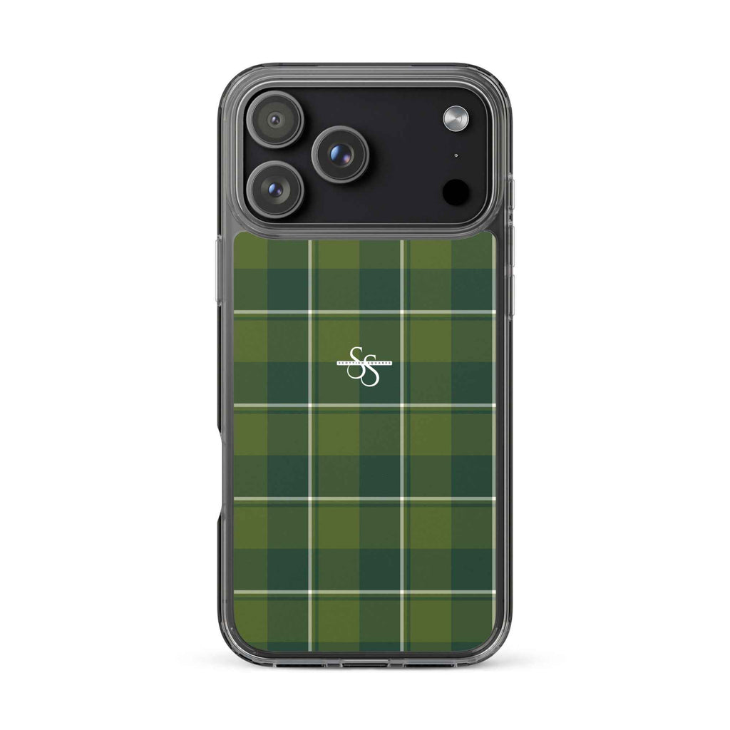 Clear Case for iPhone Woodland and Evergreen Plaid iPhone 17 Pro Max - Scottish Squares