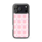 Clear Case for iPhone Breast Cancer Awareness Plaid iPhone 17 Pro Max - Scottish Squares