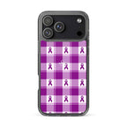 Clear Case for iPhone Pancreatic Cancer Awareness Plaid iPhone 17 Pro Max - Scottish Squares