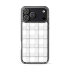 Clear Case for iPhone Lung Cancer Awareness Plaid, White Ribbon, Supportive Gift iPhone 17 Pro Max - Scottish Squares