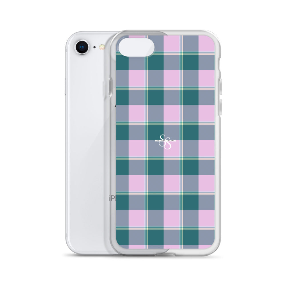Clear Case for iPhone Ming and Melanie Plaid - Scottish Squares