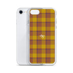 Clear Case for iPhone Potters Clay and Pizza Plaid - Scottish Squares