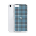 Clear Case for iPhone Hoki and Shuttle Gray Plaid - Scottish Squares