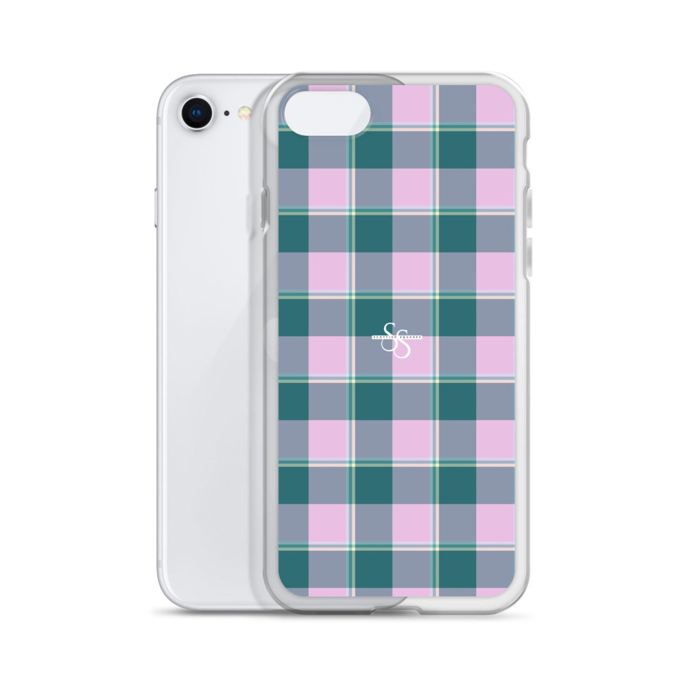 Clear Case for iPhone Ming and Melanie Plaid - Scottish Squares