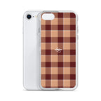 Clear Case for iPhone Whiskey and Livid Brown Plaid - Scottish Squares