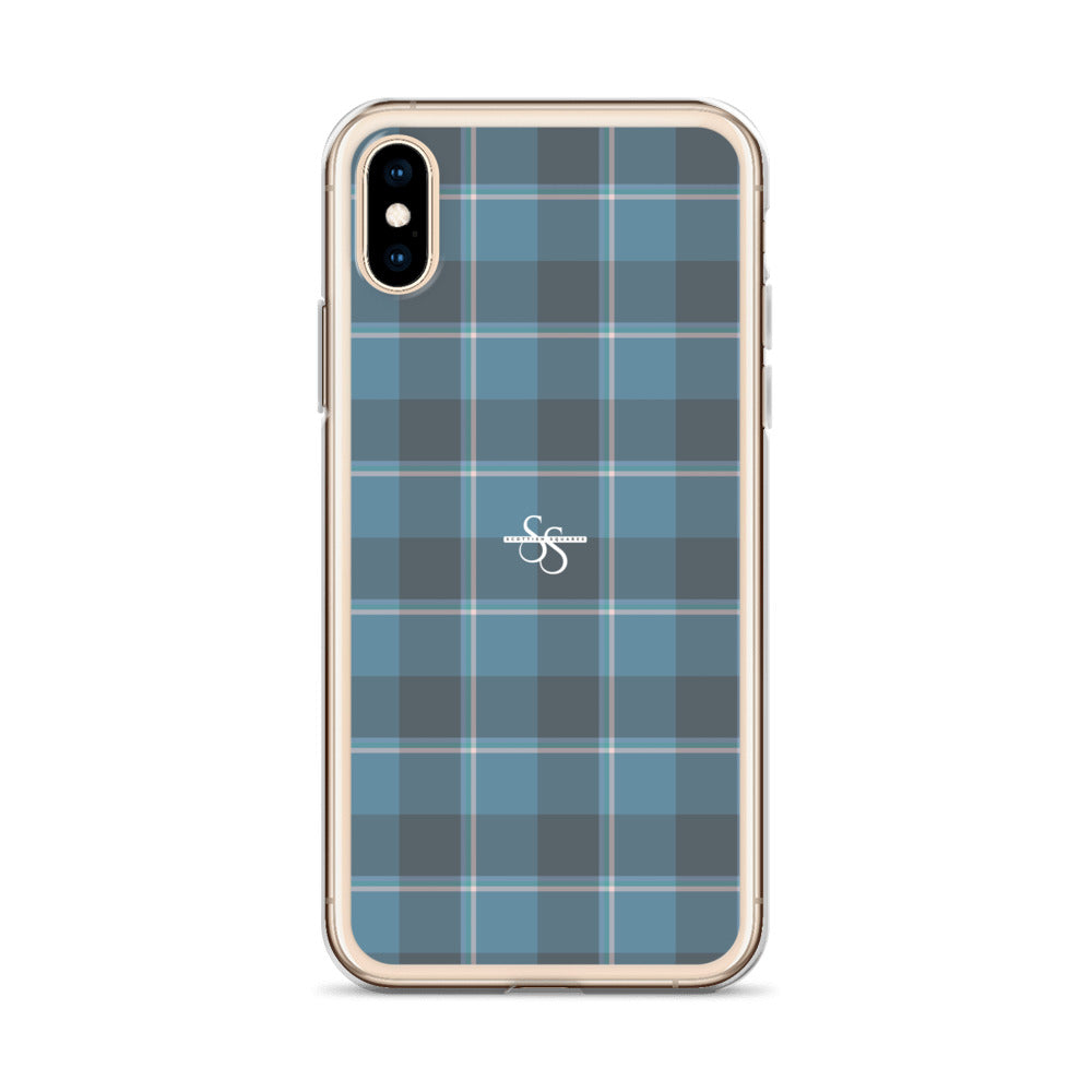 Clear Case for iPhone Hoki and Shuttle Gray Plaid - Scottish Squares