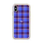 Clear Case for iPhone Cornflower Blue and Livid Brown Plaid - Scottish Squares
