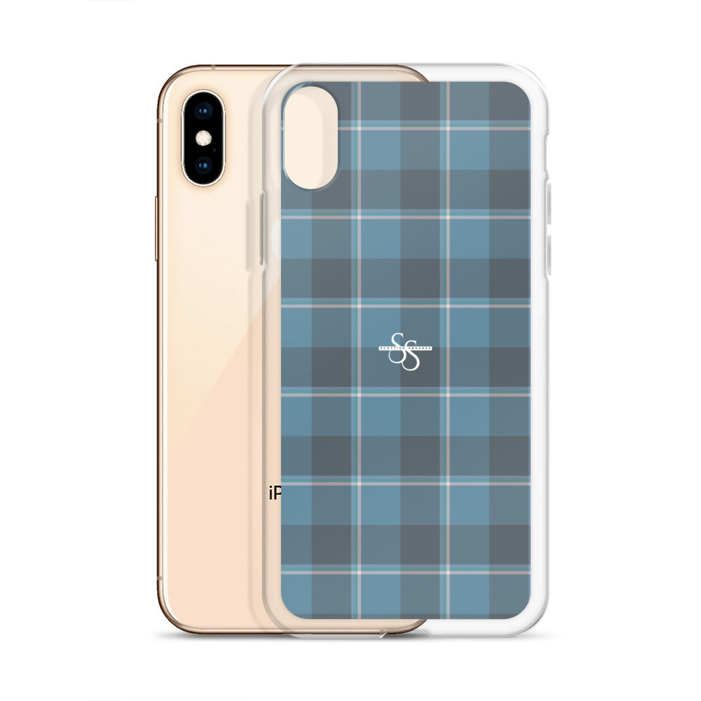 Clear Case for iPhone Hoki and Shuttle Gray Plaid - Scottish Squares