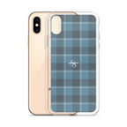 Clear Case for iPhone Hoki and Shuttle Gray Plaid - Scottish Squares
