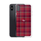 Clear Case for iPhone Old Brick and Cab Sav Plaid - Scottish Squares