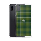 Clear Case for iPhone Woodland and Evergreen Plaid - Scottish Squares