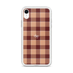 Clear Case for iPhone Whiskey and Livid Brown Plaid - Scottish Squares