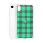 Clear Case for iPhone Spring Green and Finlandia Plaid - Scottish Squares