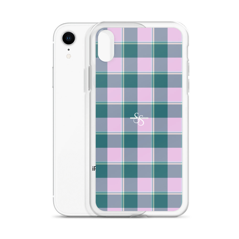 Clear Case for iPhone Ming and Melanie Plaid - Scottish Squares