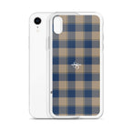 Clear Case for iPhone Cello and Donkey Brown Plaid - Scottish Squares