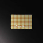 Personalized Zombie and Copper Plaid Desk Mat - Scottish Squares