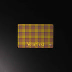 Personalized Potters Clay and Pizza Plaid Desk Mat - Scottish Squares