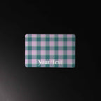 Personalized Ming and Melanie Plaid Desk Mat - Scottish Squares
