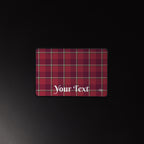 Personalized Old Brick and Cab Sav Plaid Desk Mat - Scottish Squares