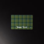 Personalized Woodland and Evergreen Plaid Desk Mat - Scottish Squares