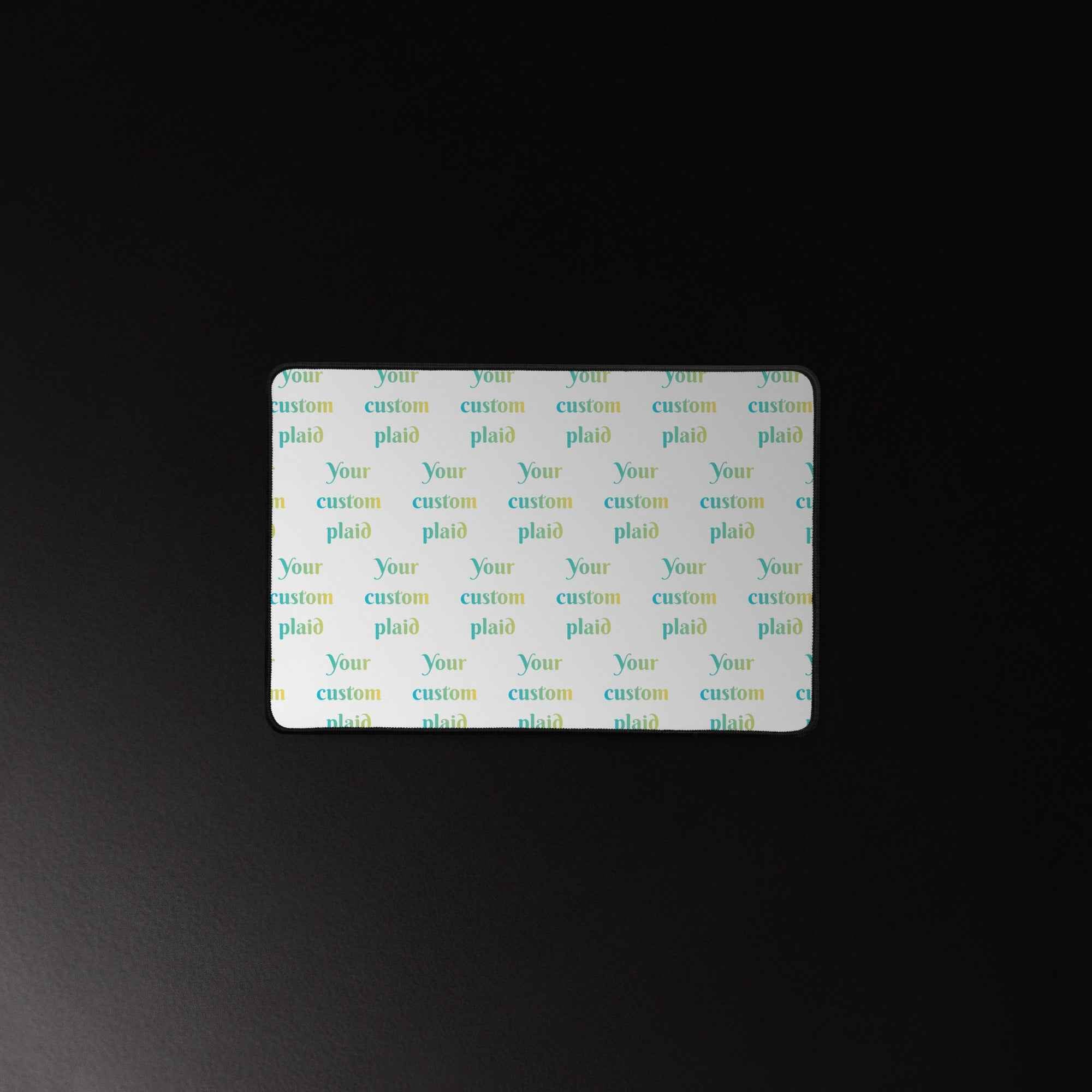 Desk Mat Your Own Birthday Plaid - Scottish Squares