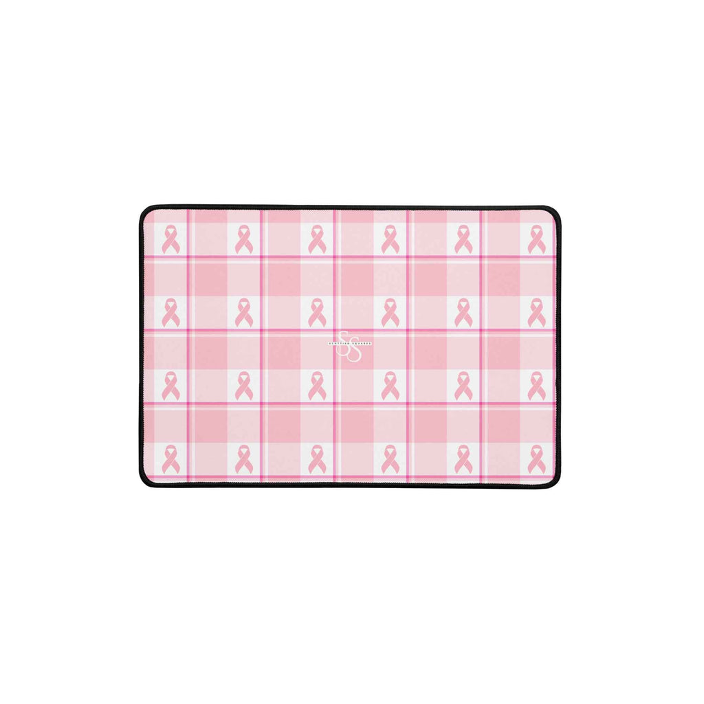 Desk Mat Breast Cancer Awareness Plaid 12″×18″ - Scottish Squares