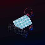 Desk Mat Ovarian Cancer Awareness Plaid - Scottish Squares