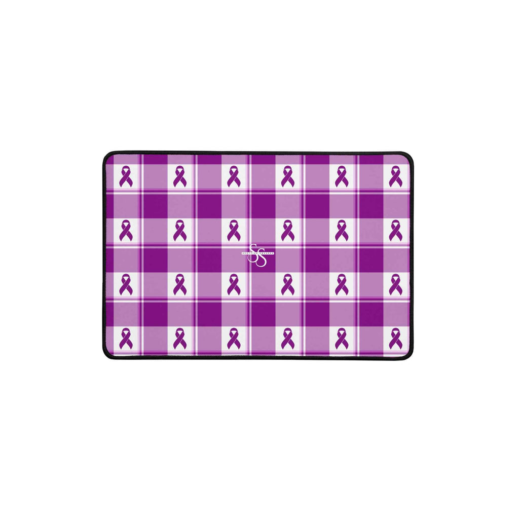 Desk Mat Pancreatic Cancer Awareness Plaid 12″×18″ - Scottish Squares