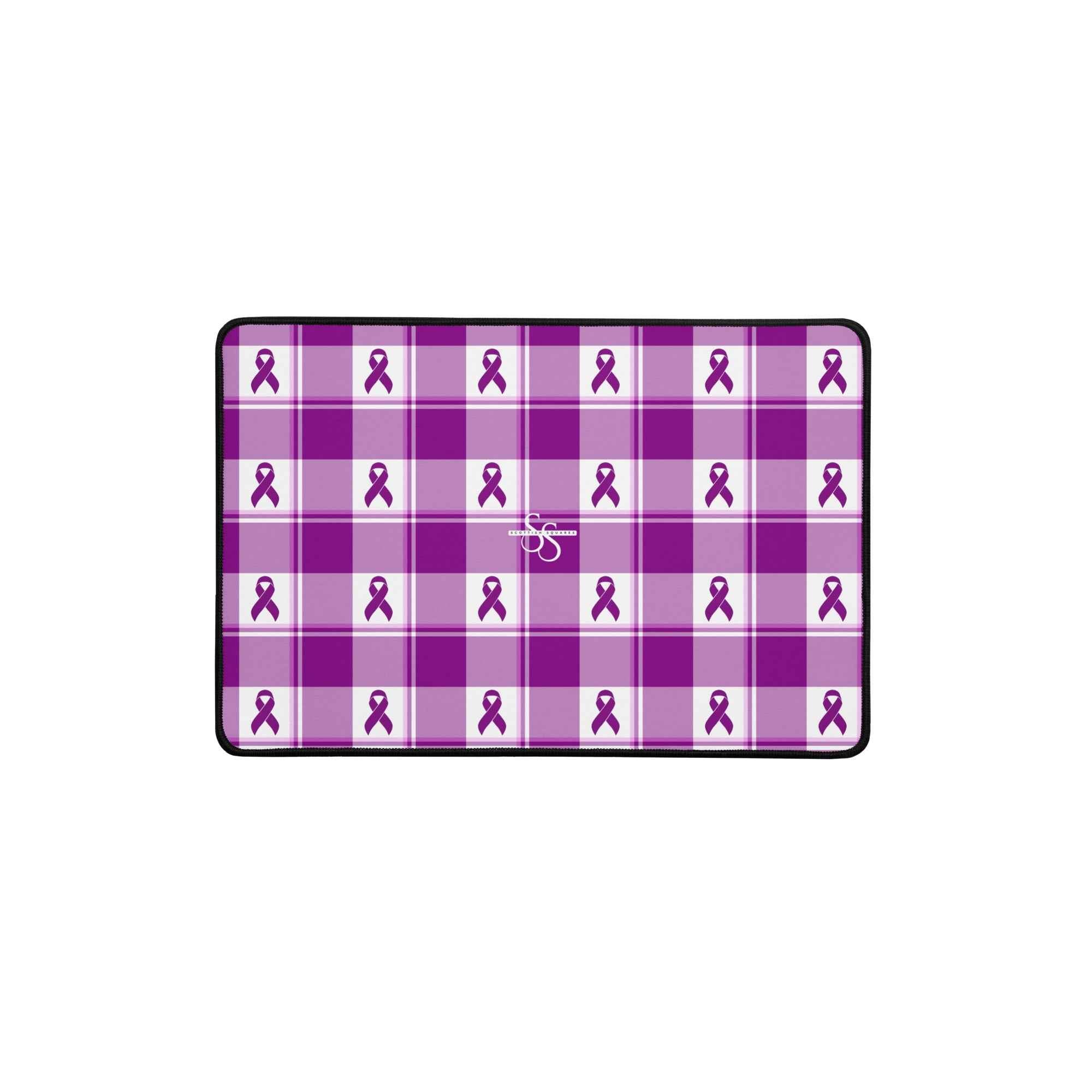 Desk Mat Pancreatic Cancer Awareness Plaid 12″×18″ - Scottish Squares