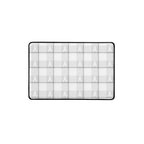 Desk Mat Lung Cancer Awareness Plaid, White Ribbon, Supportive Gift 12″×18″ - Scottish Squares