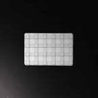 Desk Mat Lung Cancer Awareness Plaid, White Ribbon, Supportive Gift - Scottish Squares