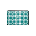 Desk Mat Cervical Cancer Awareness Plaid, Teal Ribbon, Supportive Gift 12″×18″ - Scottish Squares
