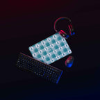 Desk Mat Cervical Cancer Awareness Plaid, Teal Ribbon, Supportive Gift - Scottish Squares