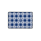 Desk Mat Colorectal Cancer Awareness Plaid, Dark Blue Ribbon, Supportive Gift 12″×18″ - Scottish Squares