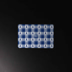 Desk Mat Colorectal Cancer Awareness Plaid, Dark Blue Ribbon, Supportive Gift - Scottish Squares