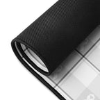 Desk Mat Lung Cancer Awareness Plaid, White Ribbon, Supportive Gift - Scottish Squares