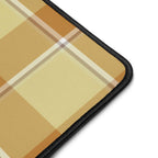 Personalized Zombie and Copper Plaid Desk Mat - Scottish Squares