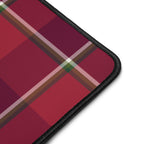 Personalized Old Brick and Cab Sav Plaid Desk Mat - Scottish Squares