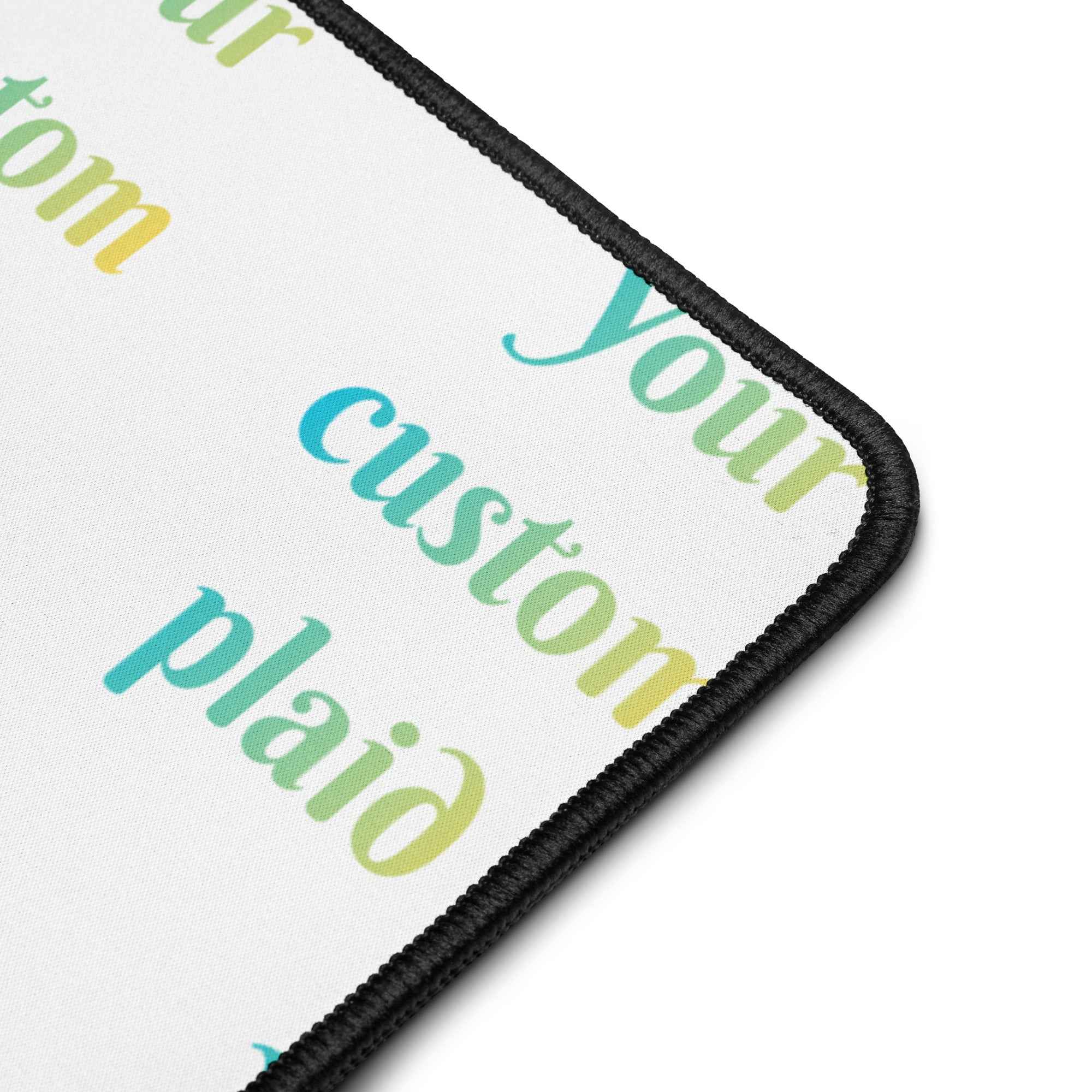 Desk Mat Your Own Birthday Plaid - Scottish Squares