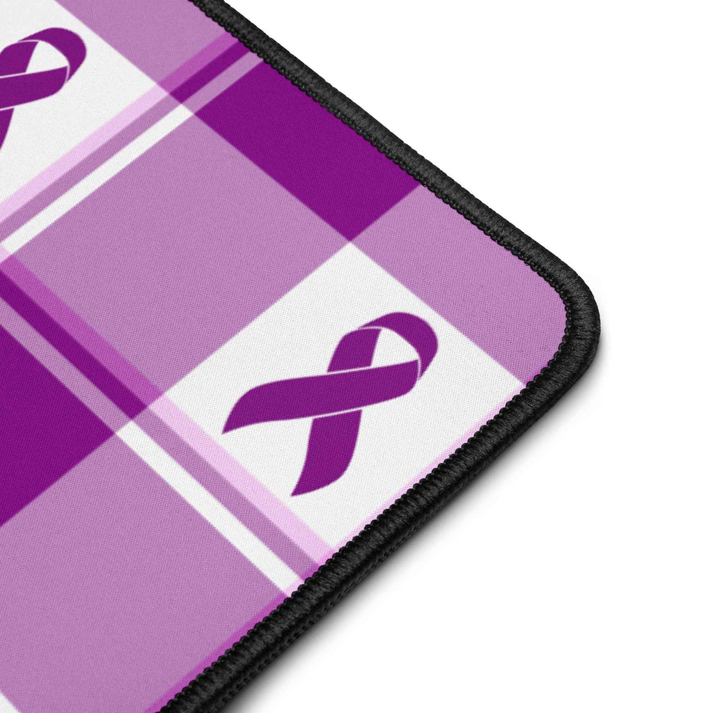 Desk Mat Pancreatic Cancer Awareness Plaid - Scottish Squares