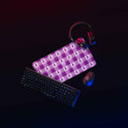 Desk Mat Pancreatic Cancer Awareness Plaid - Scottish Squares